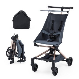 Lightweight Stroller for Airplane,Compact Strollers for Travel,Foldable Toddler Pushchair with Carry Bag, Storage Basket, Rear Brakes, Awning - 1 of 4