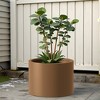 PexFix 15.5" x 20" Heavy Duty Corten Steel Round Raised Garden Bed Brown Planter Box for Outdoor Vegetables Flowers Herbs - 4 of 4