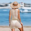 Women's Crochet Knit V-Neck Beach Cover Up Dress - Cupshe - 2 of 4