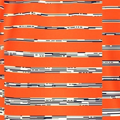 electric orange digital ombre