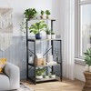 Bestier 4 Tier Kitchen Baker'S Rack Storage Shelf Microwave Stand Cart On Wheels - 2 of 4