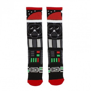 Adult Star Wars Darth Vader Santa Hat Athletic Crew Socks - 1 of 4