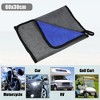 Unique Bargains Microfibre Car Drying Towel Extra Large 11.81"x23.62" Gray Blue 6pcs - 2 of 4