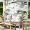 Dovelina Metal Outdoor Privacy Screen Freestanding Patio Decorative Screens - 2 of 4