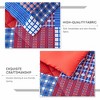 BAGOKIE Reversible 3 Piece Plaid Patchwork Comforter Bedding Set for All Season - 3 of 4