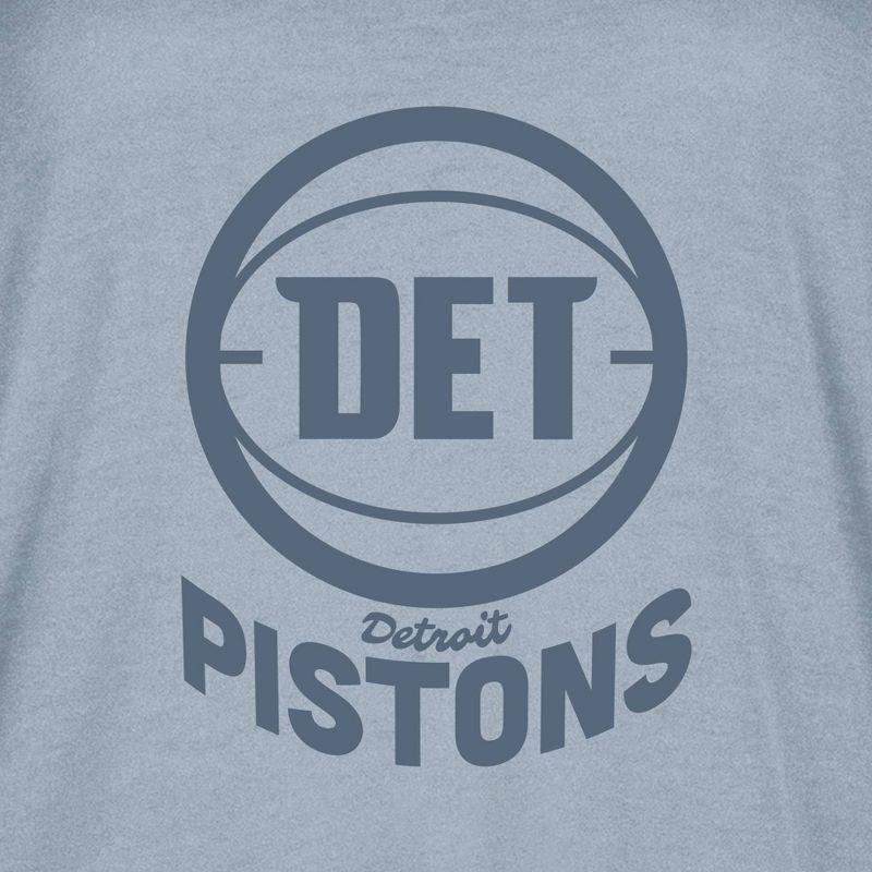 NBA Detroit Pistons Women&#39;s Short Sleeve Vintage Logo Tonal Crew T-Shirt, 4 of 5
