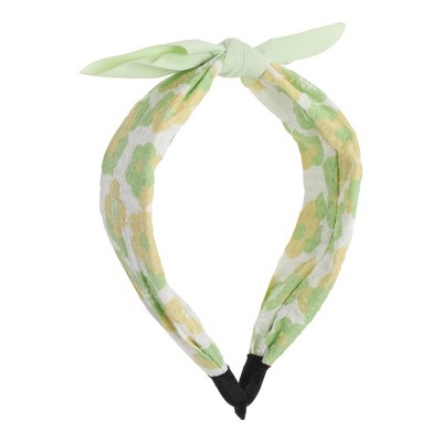 Unique Bargains Girl's Elegant Flower Pattern Headbands 6.30"x4.72"x2.05" Green 1 Pc