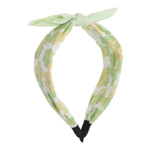 Unique Bargains Girl's Elegant Flower Pattern Headbands 6.30"x4.72"x2.05" Green 1 Pc - 1 of 3