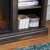 NAYSAYE Indoor Fireplace Media Console with Realistic Flame for Living Room or Bedroom, Brown, 58.11"*15.79"*32.36" - 3 of 4