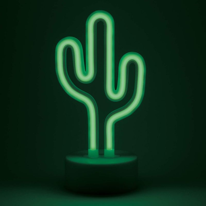Amped & Co Cactus Desk Light, Green, 3 of 9