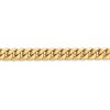 Black Bow Jewelry 7.3mm 14k Yellow Gold Cuban Curb Chain Bracelet - 2 of 4