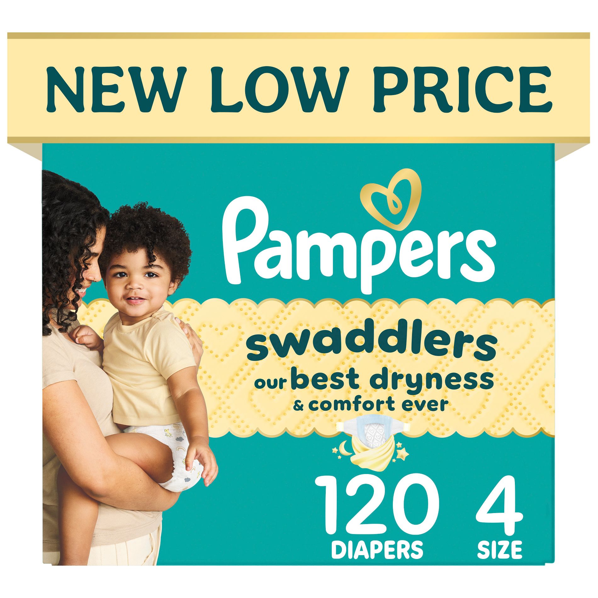 Pampers Swaddlers Sensitive Disposable Diapers - Size 4 - 120ct