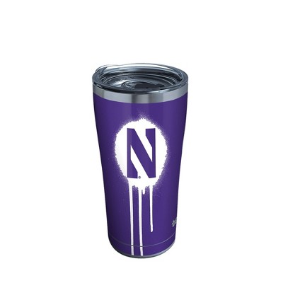 NCAA Northwestern Wildcats 20oz Graffiti Stainless Steel Tumbler