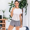 Anna-Kaci Active Women's Yoga Running Shorts Sport Elastic Double Layer with Drawstring - 4 of 4
