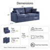 Dyonery 80" Loveseat Sofa Couch, Two Pillows Included - 2 of 4
