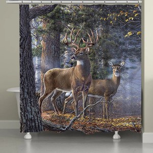 Laural Home Deer Time Shower Curtain - 1 of 1