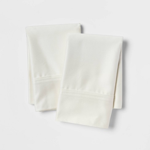 Washed Supima Percale Solid Pillowcase Set - Casaluna™ : Target