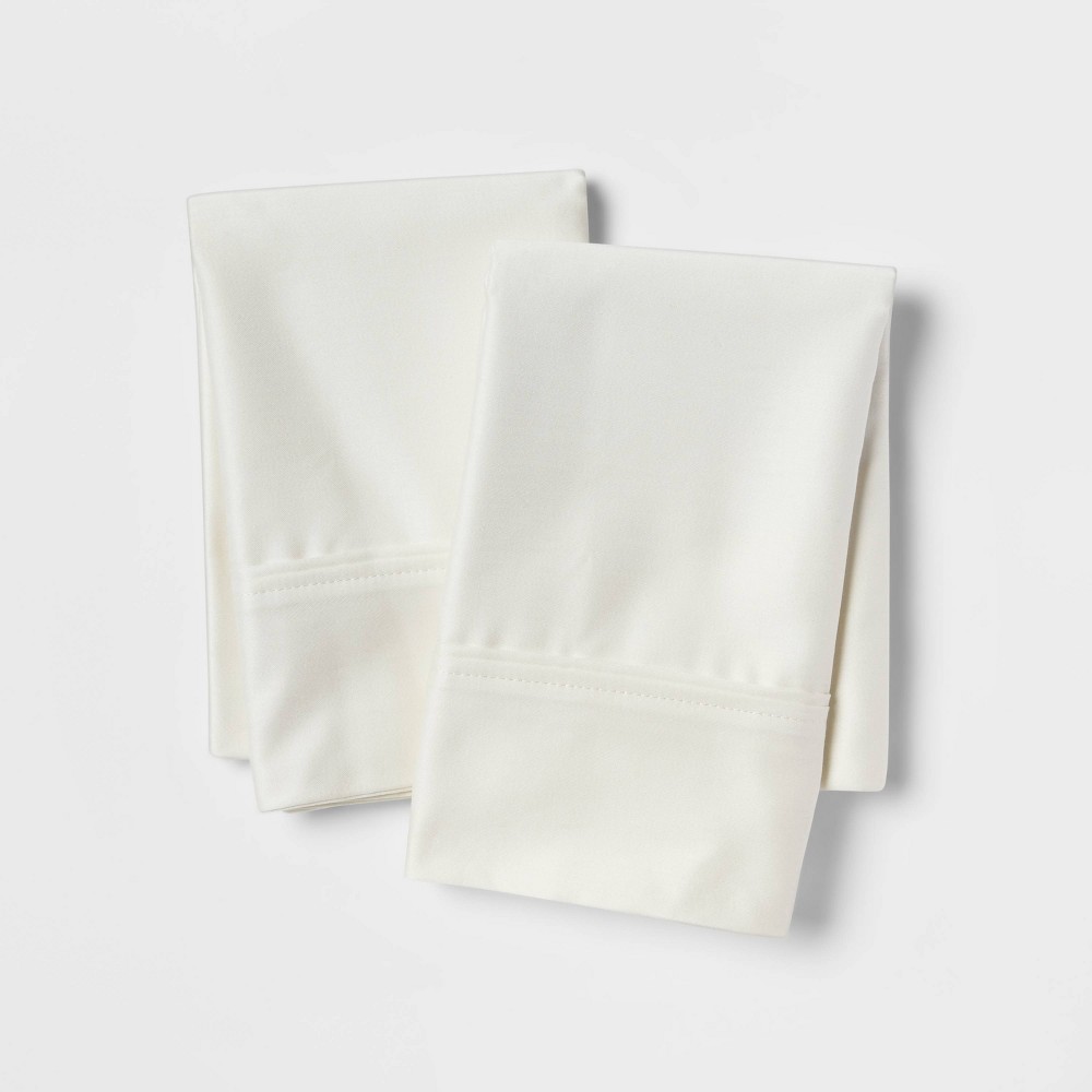 Photos - Pillowcase King Solid Performance 400 Thread Count  Set Sour Cream - Thresh