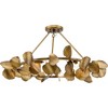 Progress Lighting, Laurel Collection, 6-Light Chandelier, Gold Ombre, Gilded Silver Leaves, Steel - 3 of 3