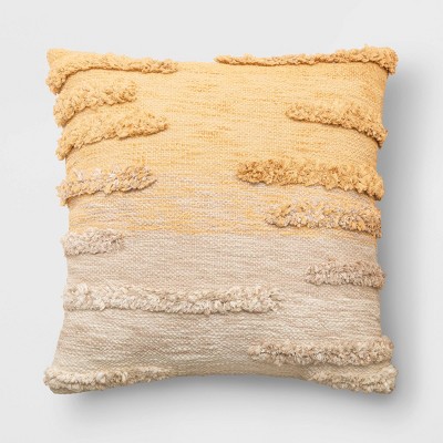 Tufted Ombre Striped Square Throw Pillow - Threshold™