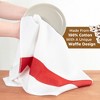 American Soft Linen Dish Towels, 100% Cotton Dish Cloths for Kitchen, 4 Packed Soft Absorbent Quick Dry Kitchen Towels - 2 of 4