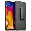 Nakedcellphone Case with Stand and Belt Clip Holster Combo for LG V40 ThinQ - Black - 2 of 4