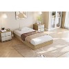 Coucheta Solid Wood Platform Bed, Sturdy Solid Wood Slats, Floor-Standing Frame, Modern Minimalist Space-Saving Design, No Box Spring Needed - 3 of 4