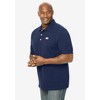 KingSize Men's Big & Tall Shrink-Less Piqué Polo Shirt - 4 of 4