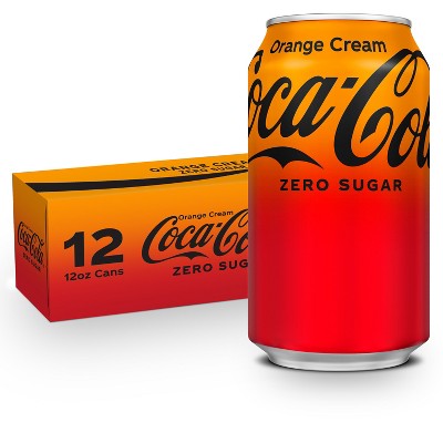 Coca-Cola Zero Sugar Orange Cream Soda - 12pk/12 fl oz Cans