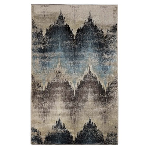 Blue Nile Mills Modern Stripe Abstract Indoor Area Rug, 5' x 8', Taupe, Gray