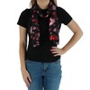 CTM Women's Valentine's Day Heart Print Holiday Lightweight Scarf - 3 of 4