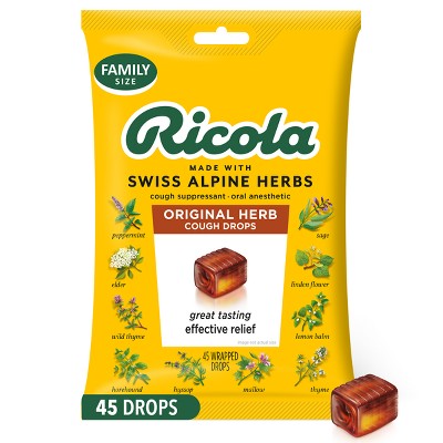 Ricola Cough Drops - Original Herbs - 45ct