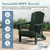 Hyleory HDPE Folding Adirondack Chair  – Weather-Resistant Outdoor Lounge Chair - 4 of 4
