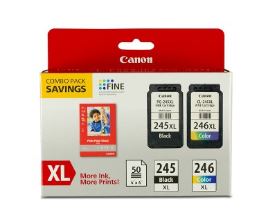 Canon 245XL Black, 246XL Color Combo 2pk Ink Cartridges - Black, Tri-color (8278B005)