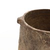 LuxenHome Rustic Ginger Root Brown Cement 8.9-Inch Tall Indoor and Outdoor Cylinder Vase - 4 of 4