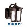 Progress Lighting East Haven 1-Light LED Outdoor Wall Lantern, Antique Bronze, Seeded Glass Shade - 3 of 3