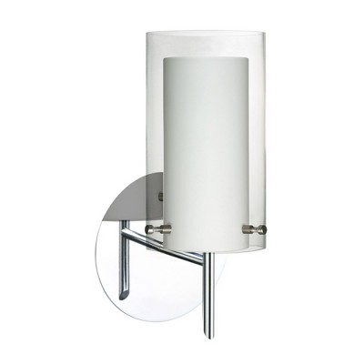 Besa Lighting Pahu 4 1 - Light Wall Light in  Chrome