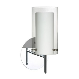 Besa Lighting Pahu 4 1 - Light Wall Light in  Chrome - 1 of 1