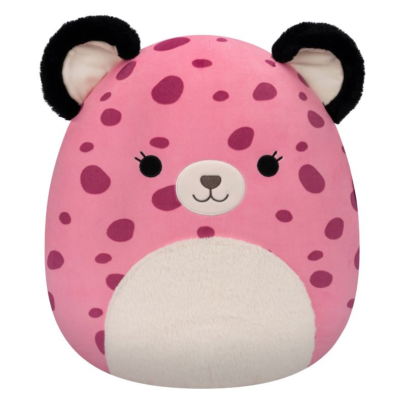 Squishmallows 16&#34; Jalisca the Pink Leopard with Fuzzy Belly Plush Toy, 1 of 12