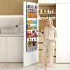 VEVOR Over the Door Pantry Organizer, 8-Tier Pantry Organization and Storage, Heavy-Duty Steel Hanging Spice Rack, Black - 2 of 4