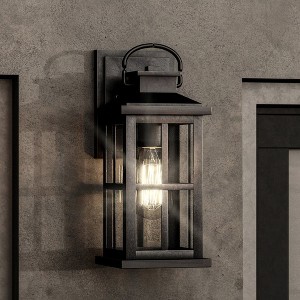 Urban Ambiance Luxury Transitional Outdoor Wall Sconce 14.25''H x 6''W,  Olde Bronze Finish,  Anaheim Collection, UHP1291 - 1 of 4