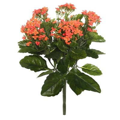 Artificial Kalanchoe Bush (17.25") Orange - Vickerman