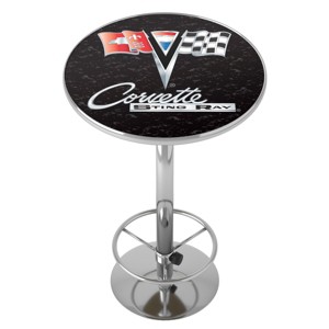 Corvette - Bar Table with Footrest by Trademark Gameroom - 1 of 4