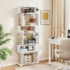 Tangkula 2PCS 6-tier Storage Bookshelf Tall Display Shelf w/ Anti-toppling Kits Kits - 4 of 4