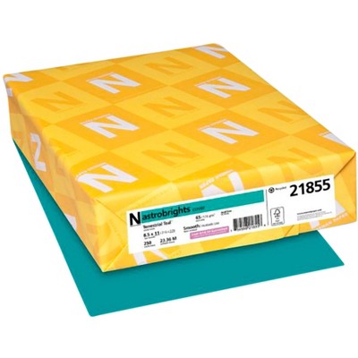 Astrobrights Card Stock, 8-1/2 x 11 Inches, 65 lbs, Terrestrial Teal, Pack of 250