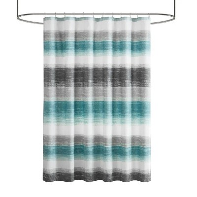 LunaLulinlk Stripe Print Shower Curtain