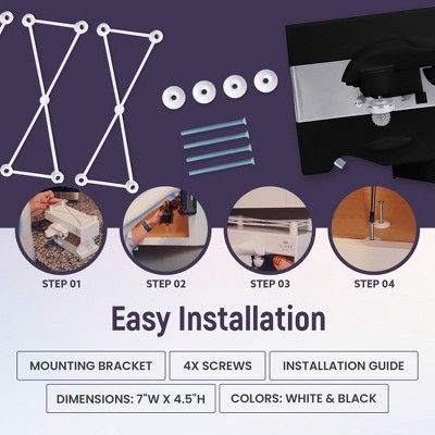 Black Stainless Steel Under Cabinet Mounted Electric Can Opener
