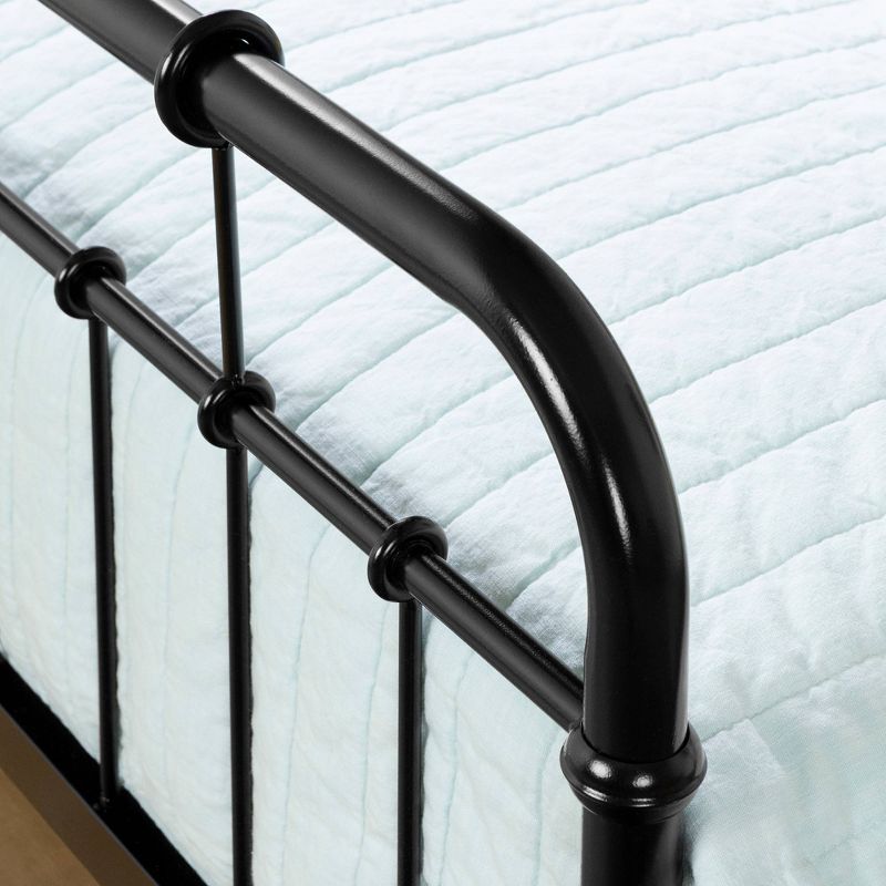 Twin Cotton Candy Metal Complete Kids&#39; Bed Black  - South Shore, 5 of 10