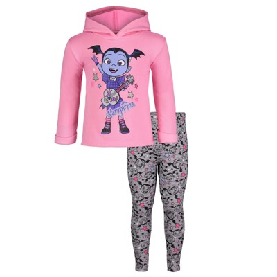 Disney Vampirina Girls Pullover Fleece Hoodie and Leggings Outfit Set Little Kid to Big Kid 