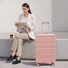Gulches 20"/24"/28" 3 pcs/set in ABS Spinner Wheel Luggage, Carry on Suitcase, Matching Color, TSA Combination Lock (Light Pink) - 2 of 4